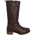 Hunter Iona Bottes Marron En Cuir Pour Femmes