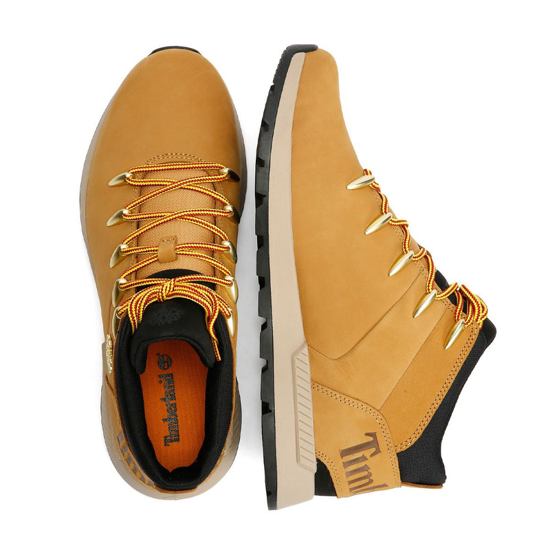 Timberland Sprint Trekker Baskets Jaunes En Cuir Pour Homme