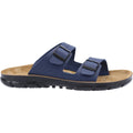 Birkenstock Bilbao Sandales Bleues En Cuir Pour Hommes