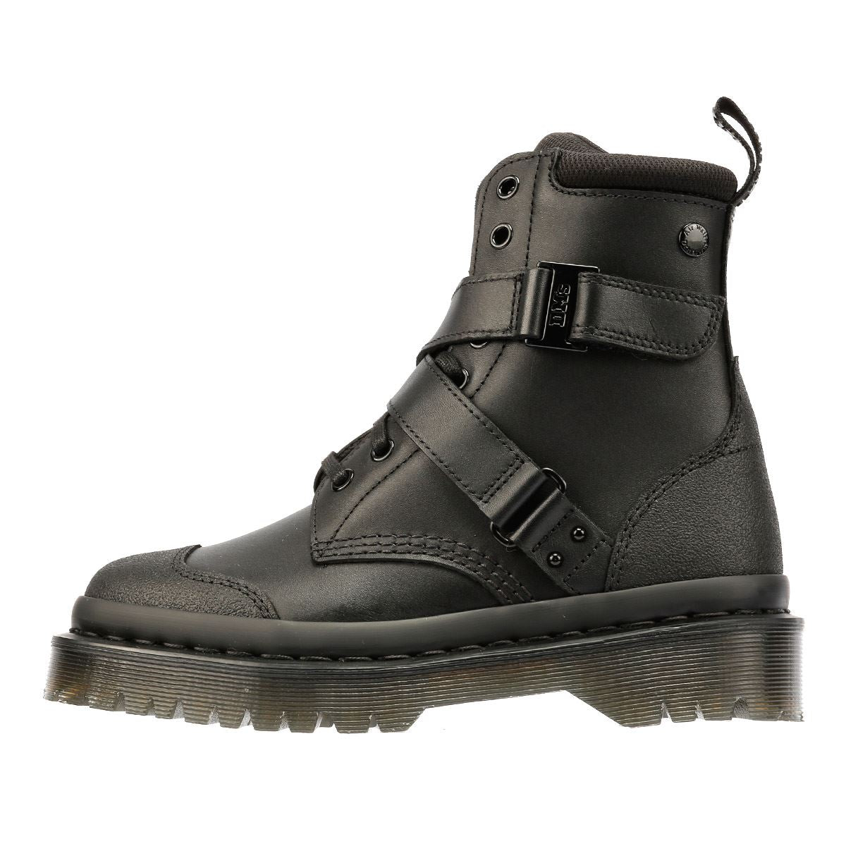 Dr. Martens 1460 Bex Tech Bottes Noires En Cuir Pour Femmes