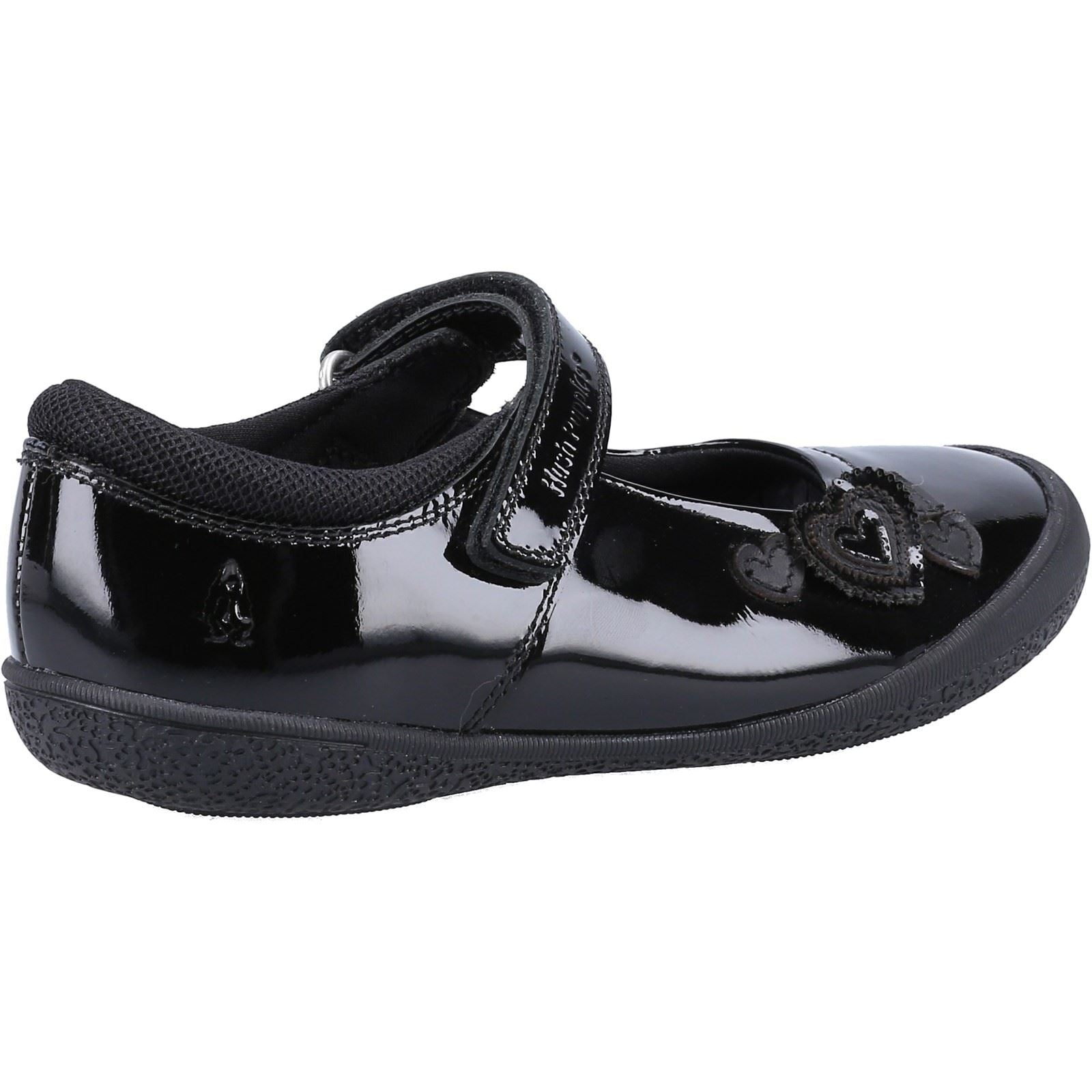 Hush Puppies ROSANNA PATENT JUNIOR Chaussures Noires Pour Filles En Cuir