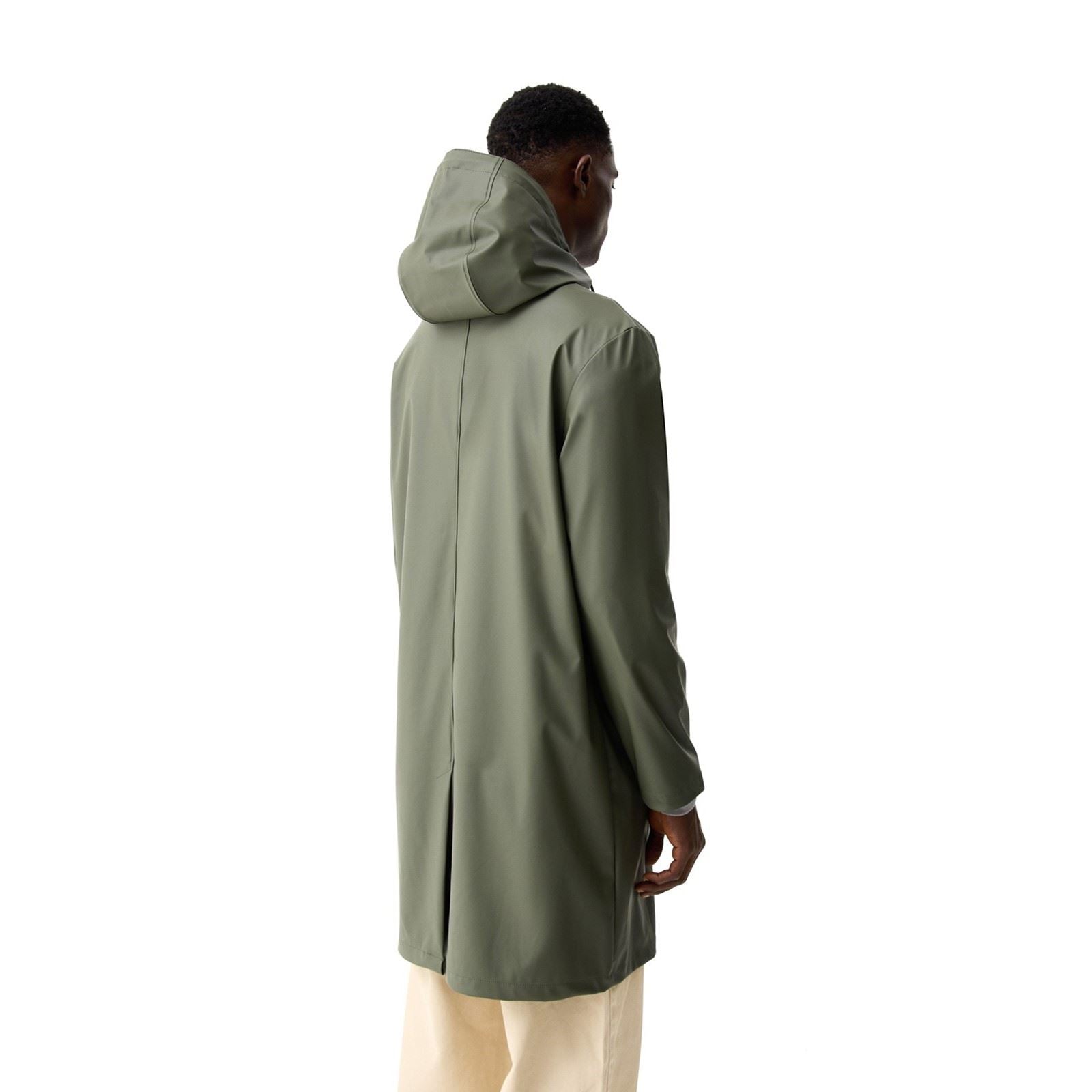 Hunter Andrea PU Rain Coat Manteau De Pluie Vert Unisexe Pour Adultes