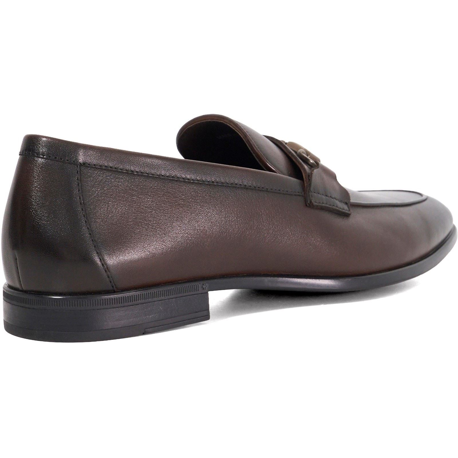 Dune Seymore Chaussures En Cuir Marron Pour Hommes À Enfiler