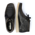 Clarks Originals Wallabee Boot Harajuku Bottes Noires En Cuir Pour Femmes