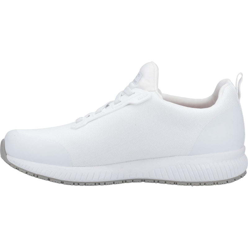 Skechers Workwear Squad SR Myton Baskets De Sécurité Blanches Pour Hommes En Textile