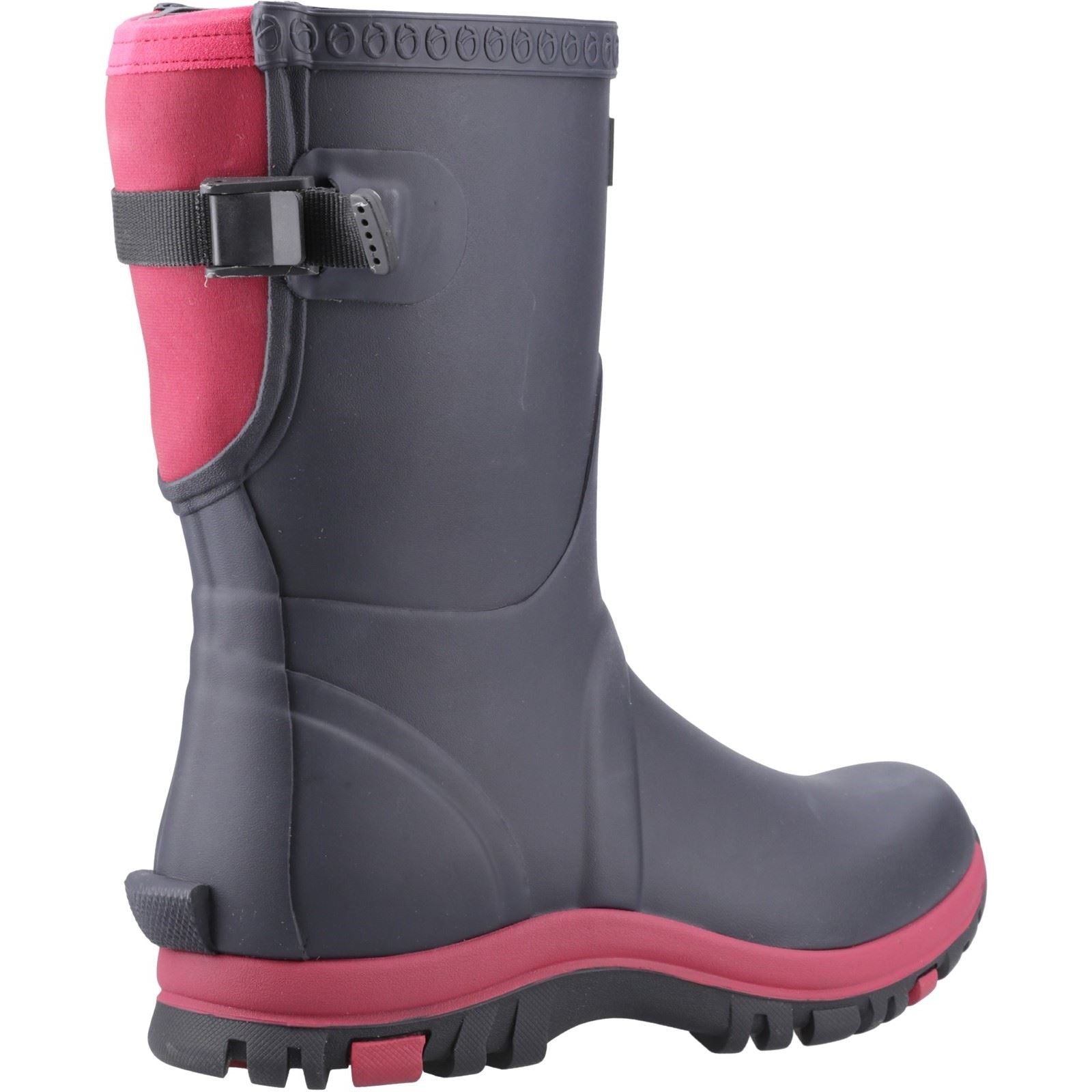 Cotswold Realm Bottes En Caoutchouc Pour Femmes Bleu Marine/Rose