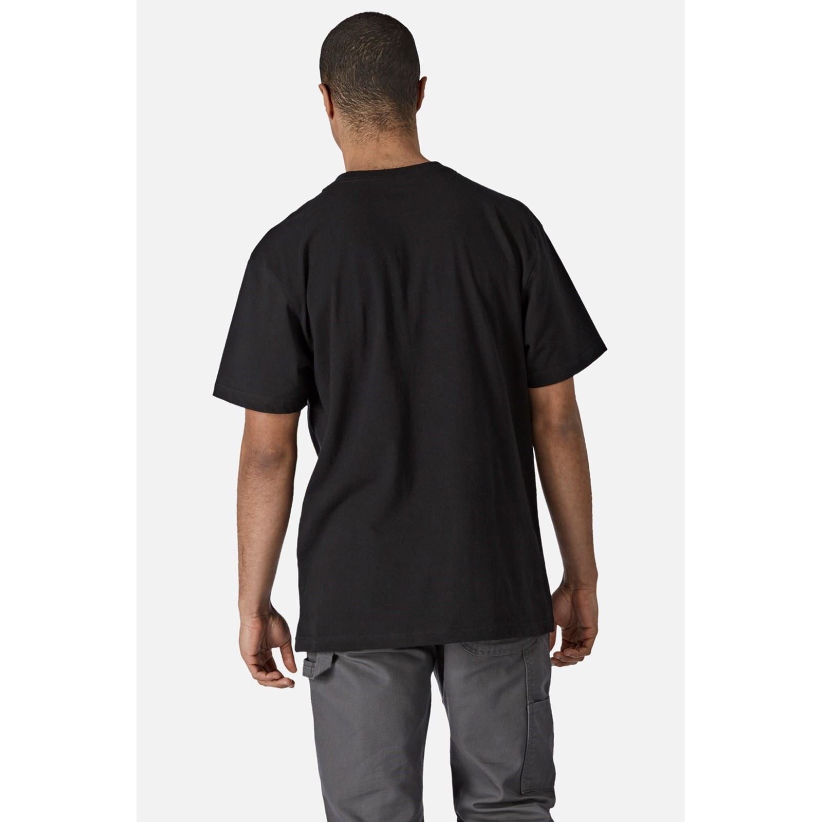 Dickies Short Sleeve T-Shirts Noirs En Coton Pour Hommes