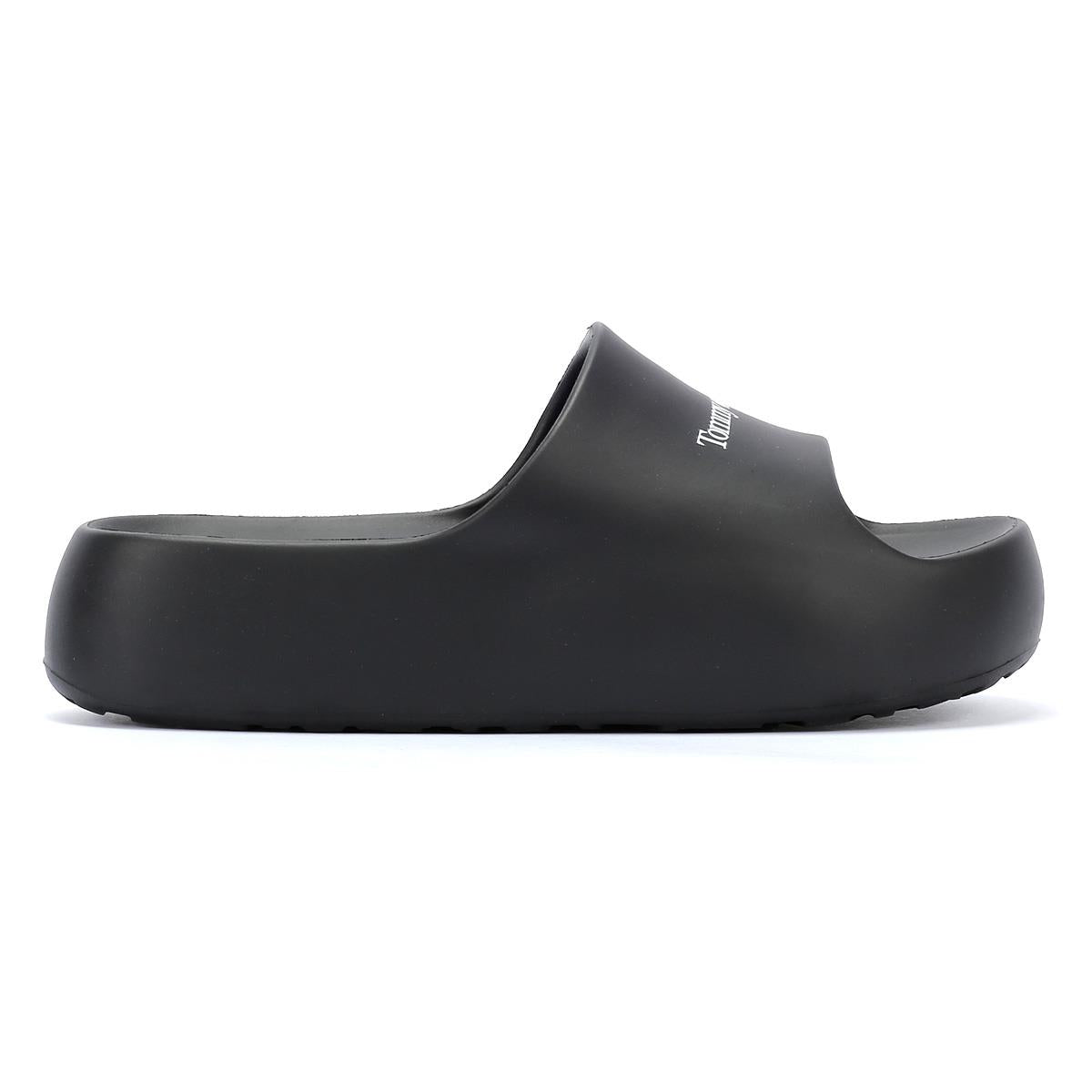 Tommy Hilfiger Chunky Flatform Sandales Noires Pour Femmes