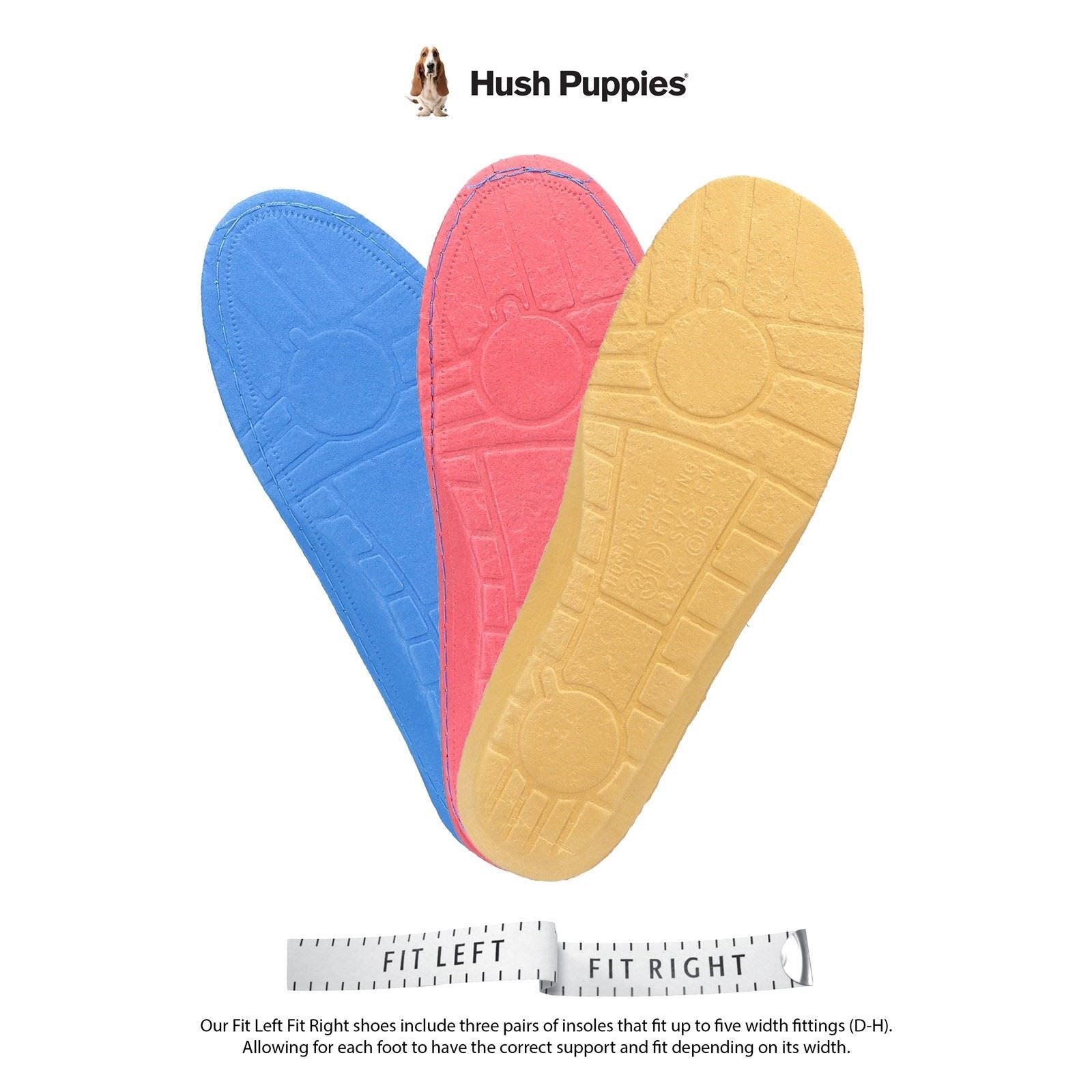 Hush Puppies Rina Junior Patent Chaussures Noires En Cuir Verni Pour Filles