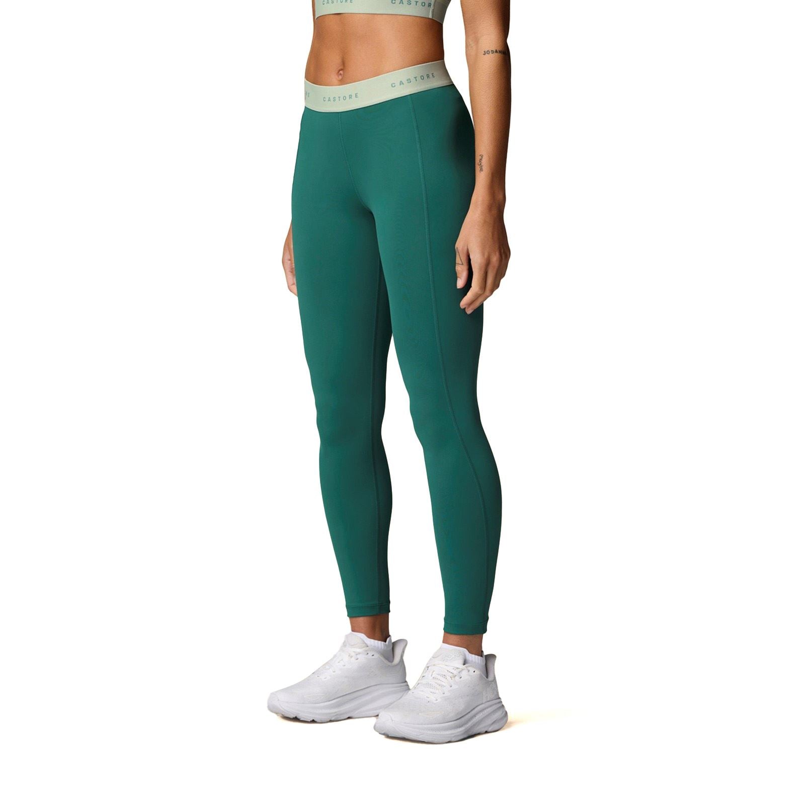 Castore Adapt Legging Leggings De Sport Pour Femmes En Polyester Turquoise Foncé