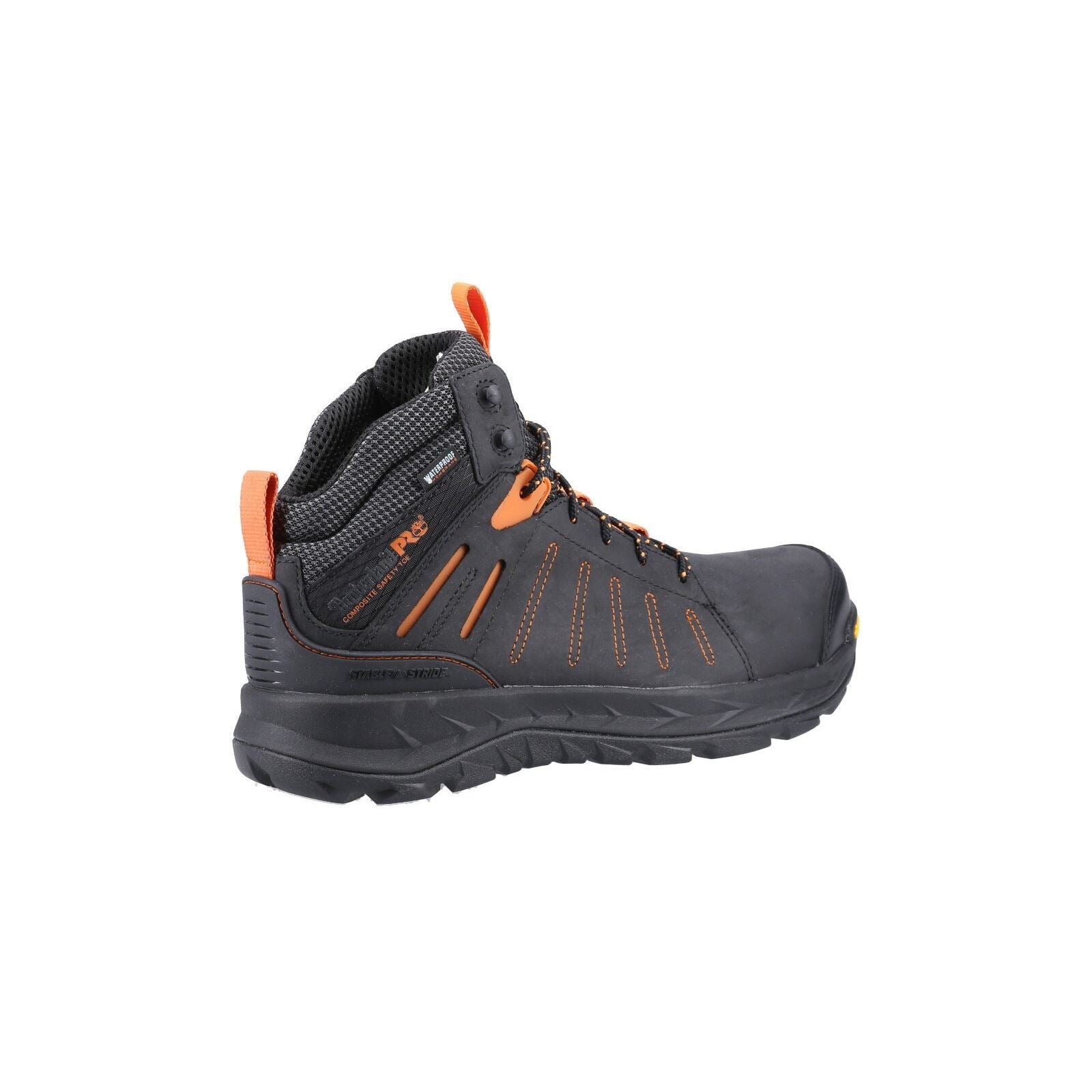 Timberland Pro Bottes De Sécurité En Cuir Noir Trailwind