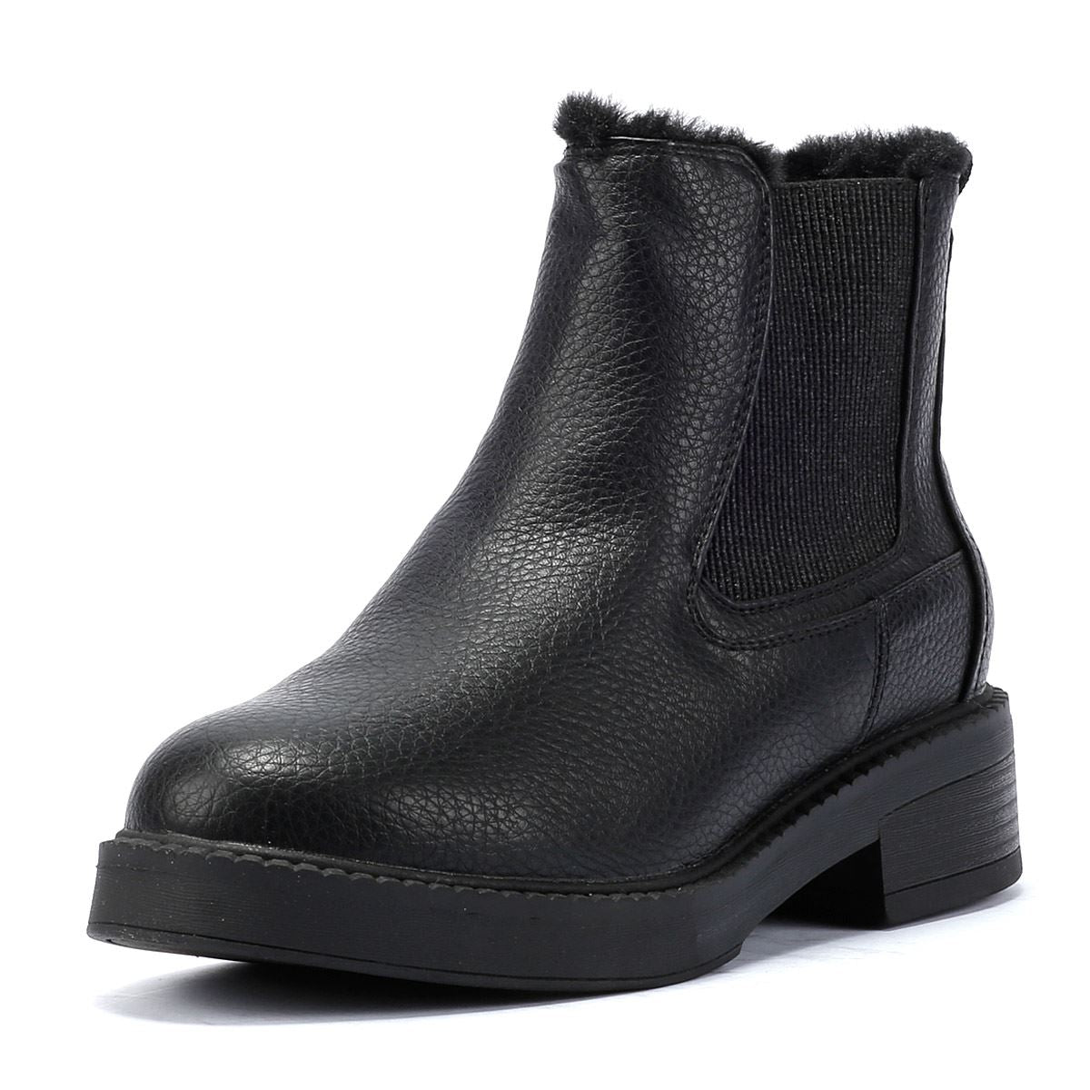 Blowfish Malibu Vera Cozy Bottes noires pour femmes en similicuir.