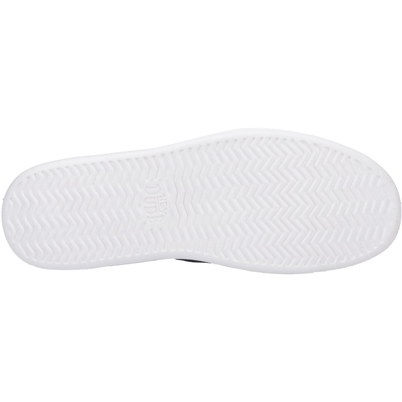 HEYDUDE Sunapee Canvas Mocassins Homme En Coton 100% Bleu Marine/Blanc