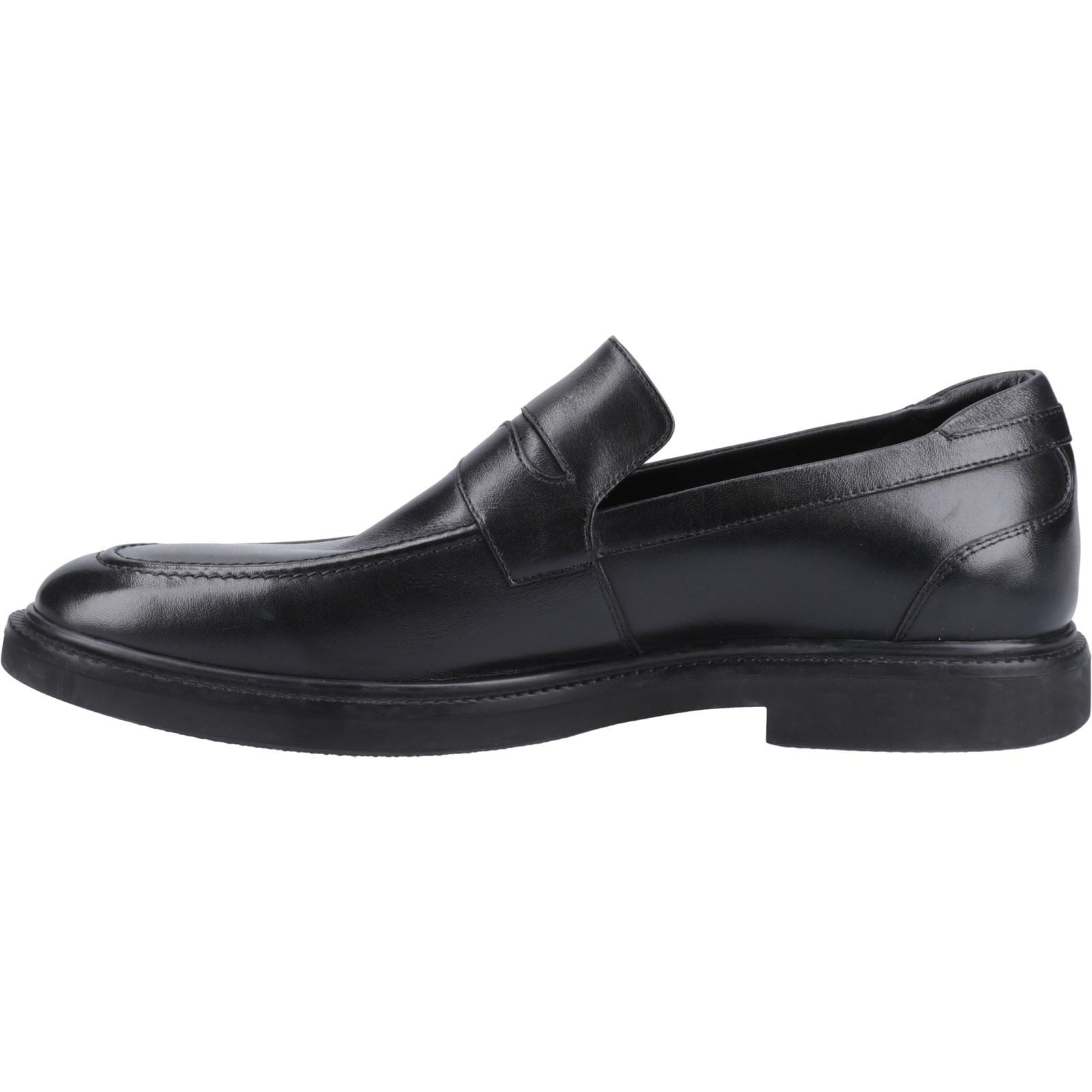 Hush Puppies Knox Mocassins Noirs En Cuir Pour Hommes