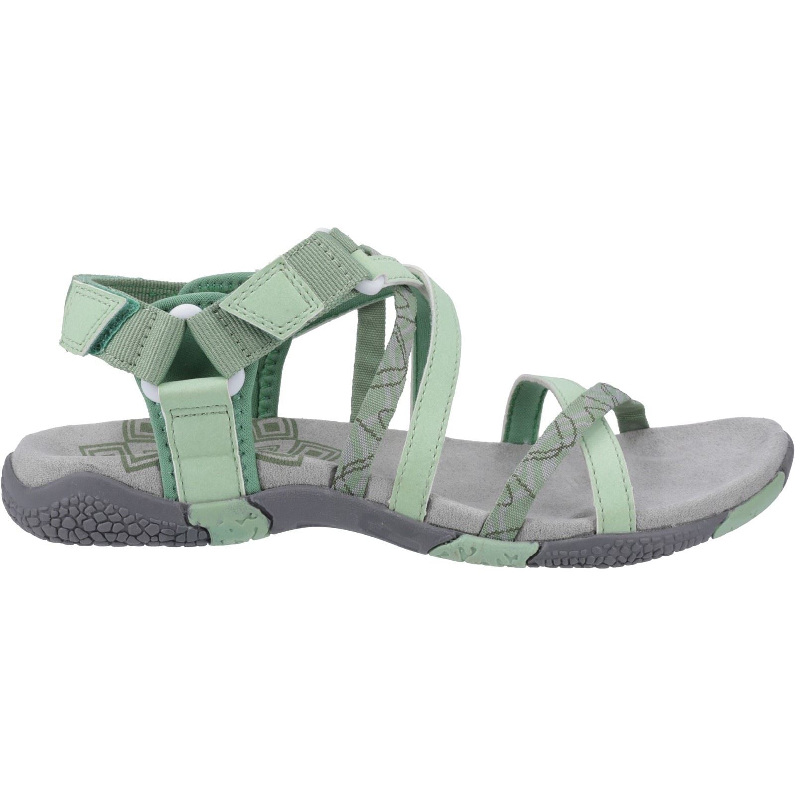 Cotswold Sunhill Sandales Vertes Pour Femme En Nubuck