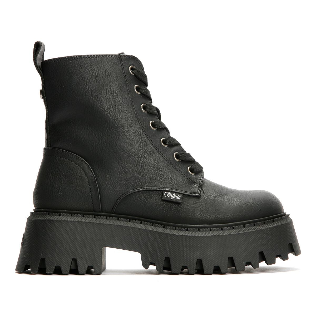 Buffalo Aspen Lace Up Warm Bottes Noires Pour Femmes
