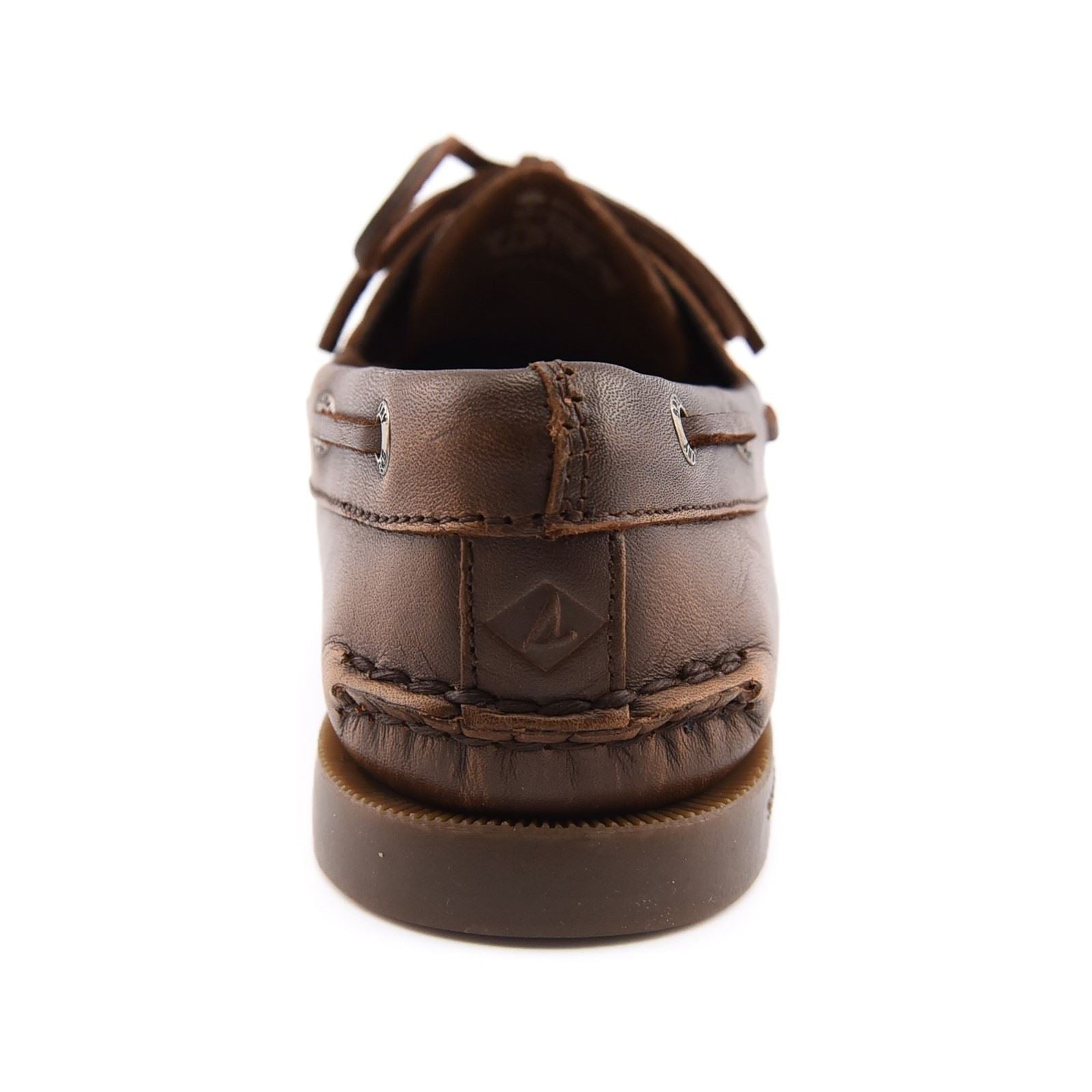 Sperry Authentic 2 Eye Boat Bateaux En Cuir Pour Femmes Marron Moyen