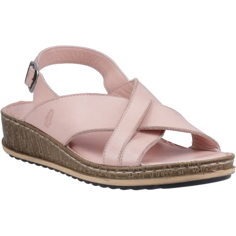 Hush Puppies Elena Cales En Cuir Pour Femmes En Couleur Rose Pâle