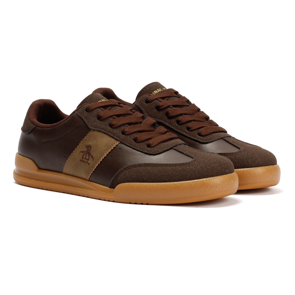 Penguin Giovanni Baskets Brunes Pour Hommes