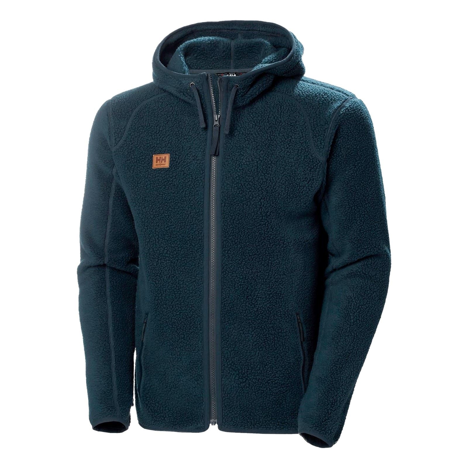 Helly Hansen Workwear Heritage Pile Hoodie Veste En Polaire Bleue Pour Homme