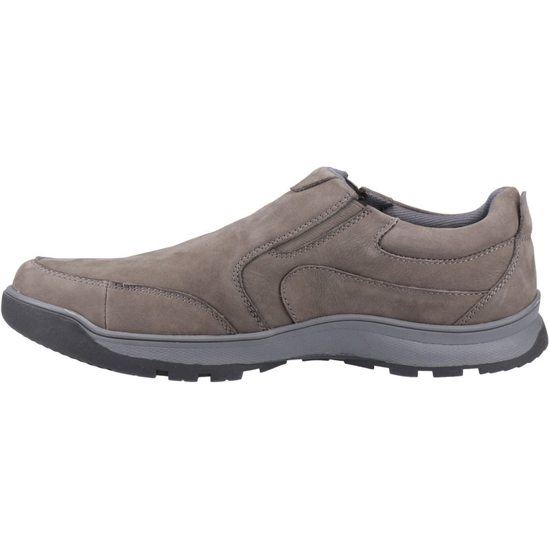 Hush Puppies Jasper Chaussures Mocassins En Nubuck Gris Pour Hommes