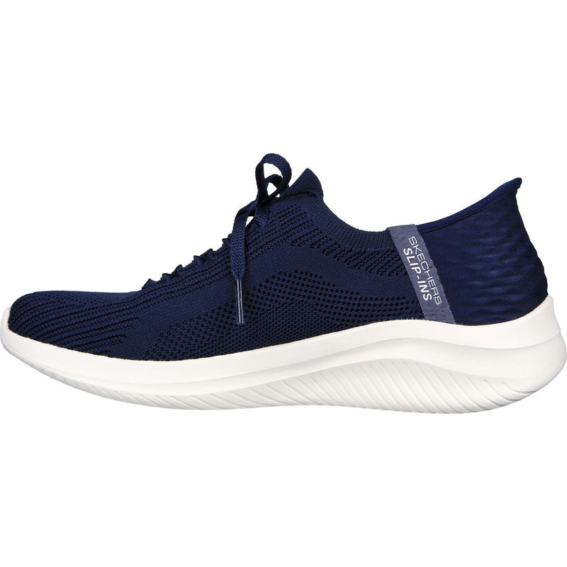 Skechers Ultra Flex 3.0 Brilliant Path Sneakers En Toile Pour Femmes De Couleur Marine