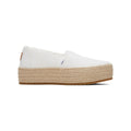 TOMS Valencia Espadrilles Blanches Pour Femmes En Coton 100%