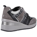 Geox D Zosma B Baskets En Daim Pour Femmes, Gris Foncé