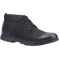 Hush Puppies Tyson Chukka Bottes Noires En Cuir Pour Hommes