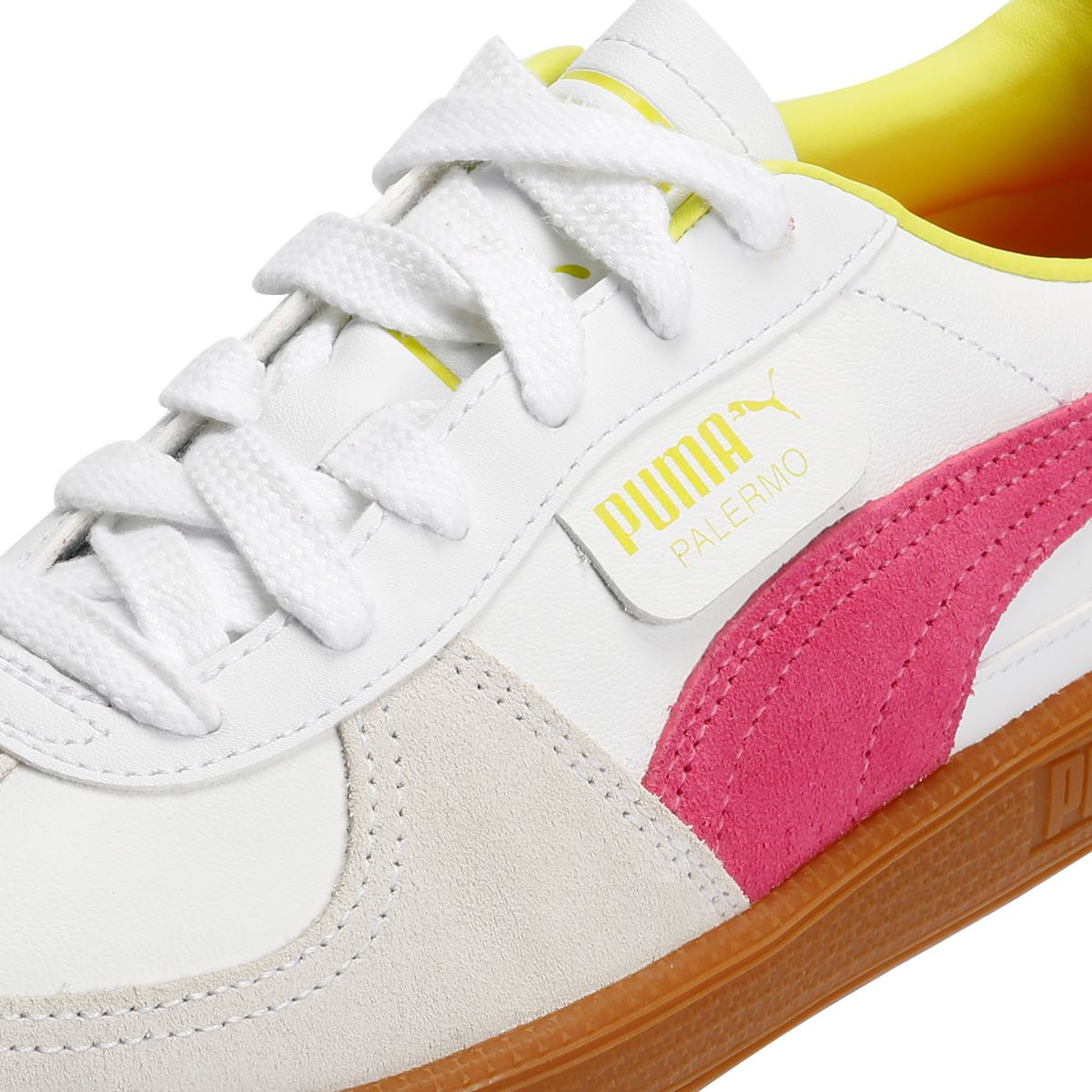 Puma Palermo Baskets Blanches En Cuir Pour Femmes