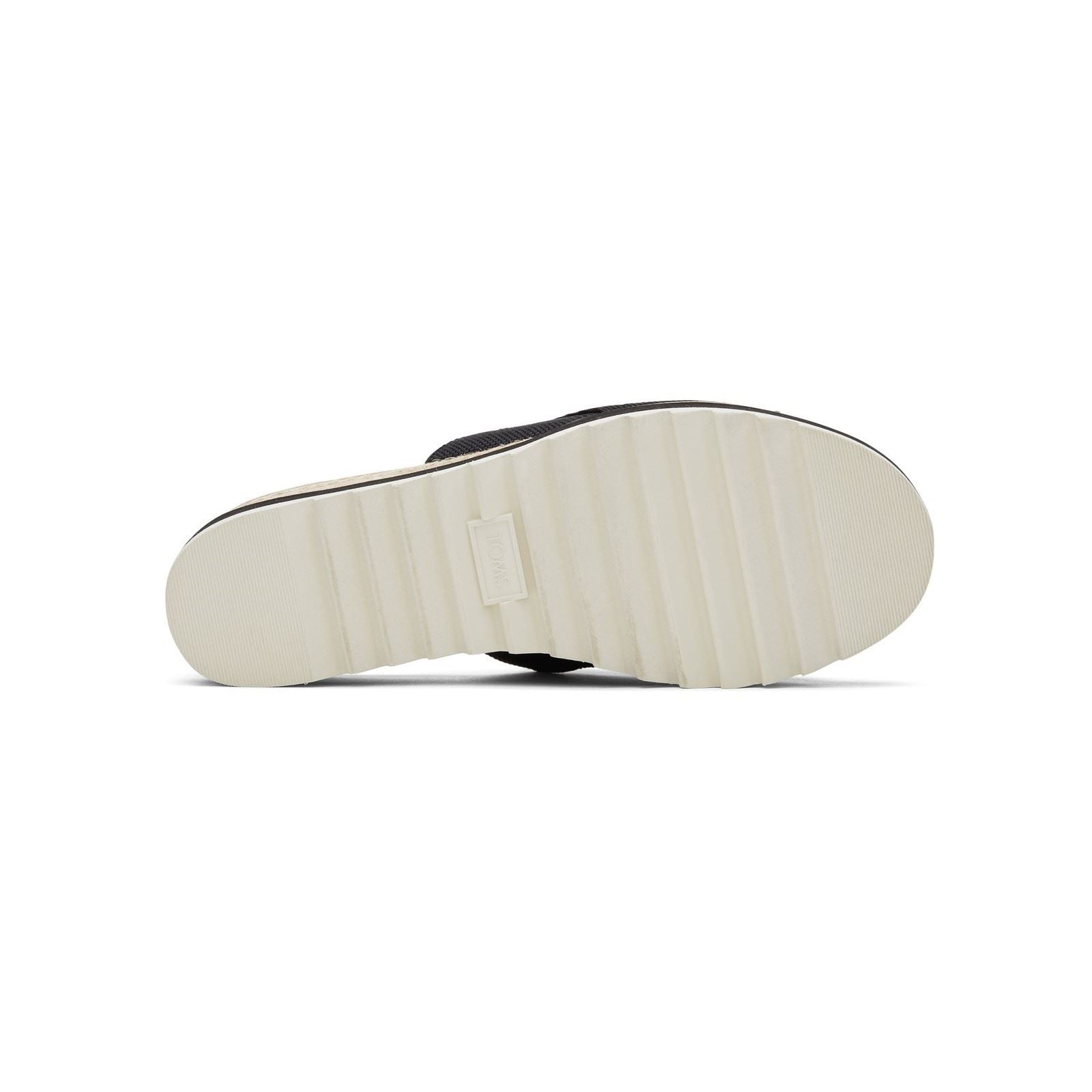 TOMS Diana Mule Compensées Noires Pour Femmes En Synthétique