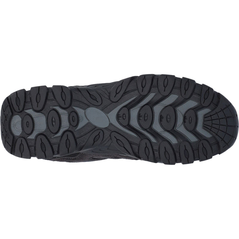 Hi-Tec Corzo Low Bottes De Randonnée Pour Homme En Daim Synthétique Gris Charbon/Bleu Nautique