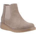 Hush Puppies Leonie Femmes Chaussons Chelsea Plats En Daim Taupe