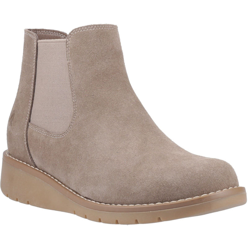 Hush Puppies Leonie Femmes Chaussons Chelsea Plats En Daim Taupe