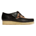 Clarks Originals Wallabee Cow Print Chaussures En Cuir Marron À Lacets Pour Homme