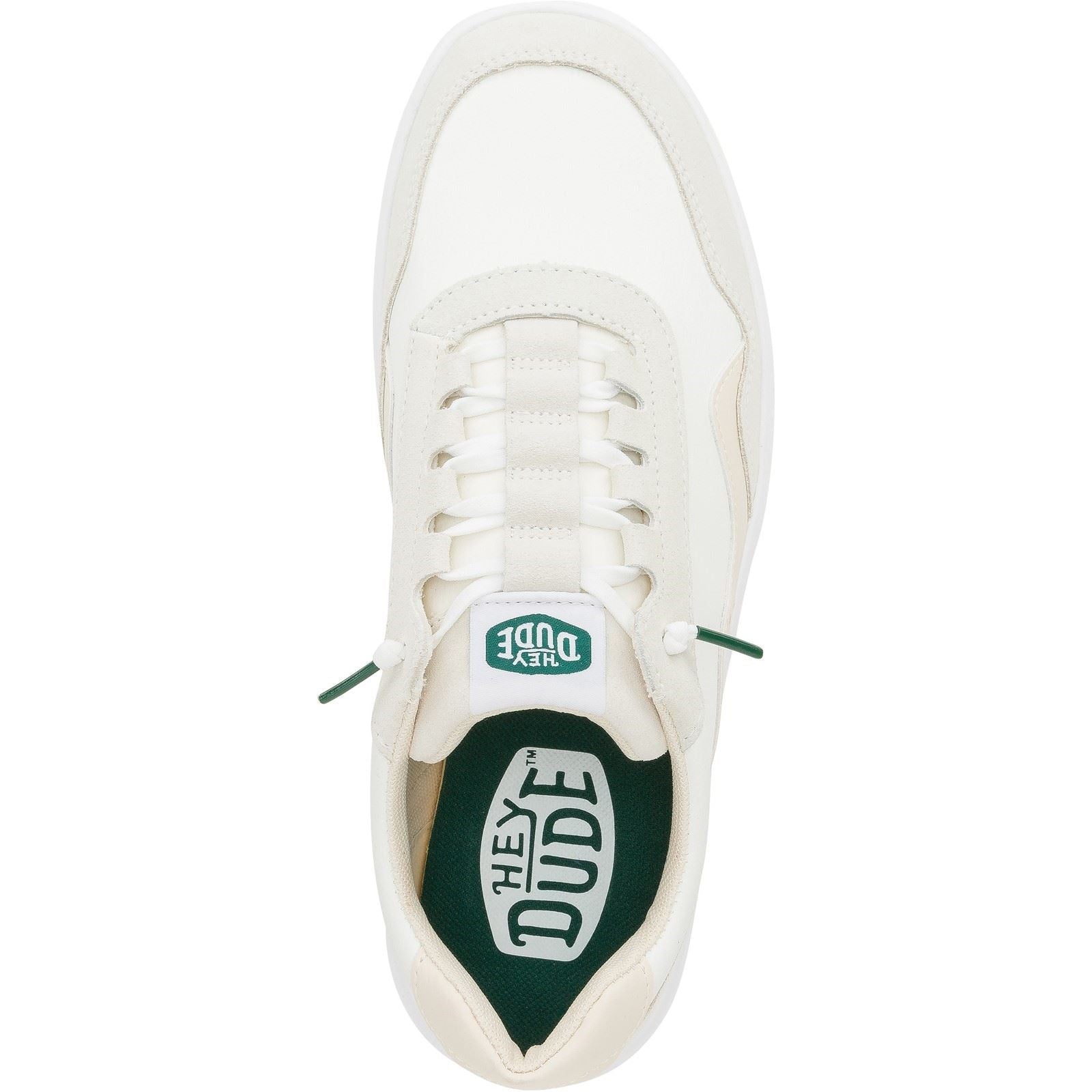 HEYDUDE Hudson Classic Baskets Légères Beiges/Blanches Pour Hommes Suede