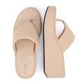 FitFlop Platfforms Wedge Sandales Beige Pour Femmes