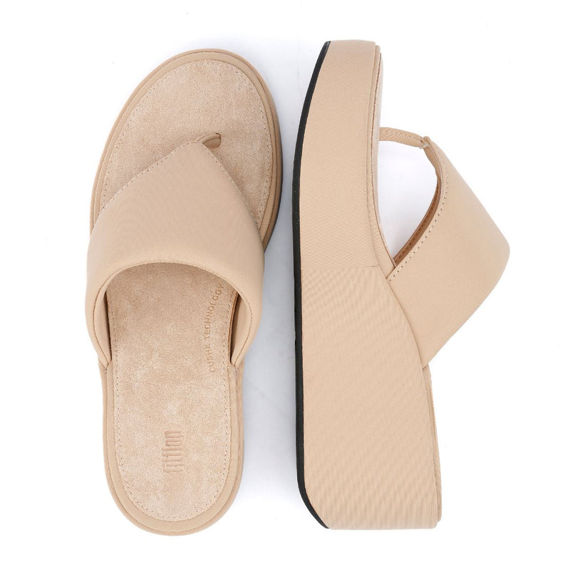 FitFlop Platfforms Wedge Sandales Beige Pour Femmes