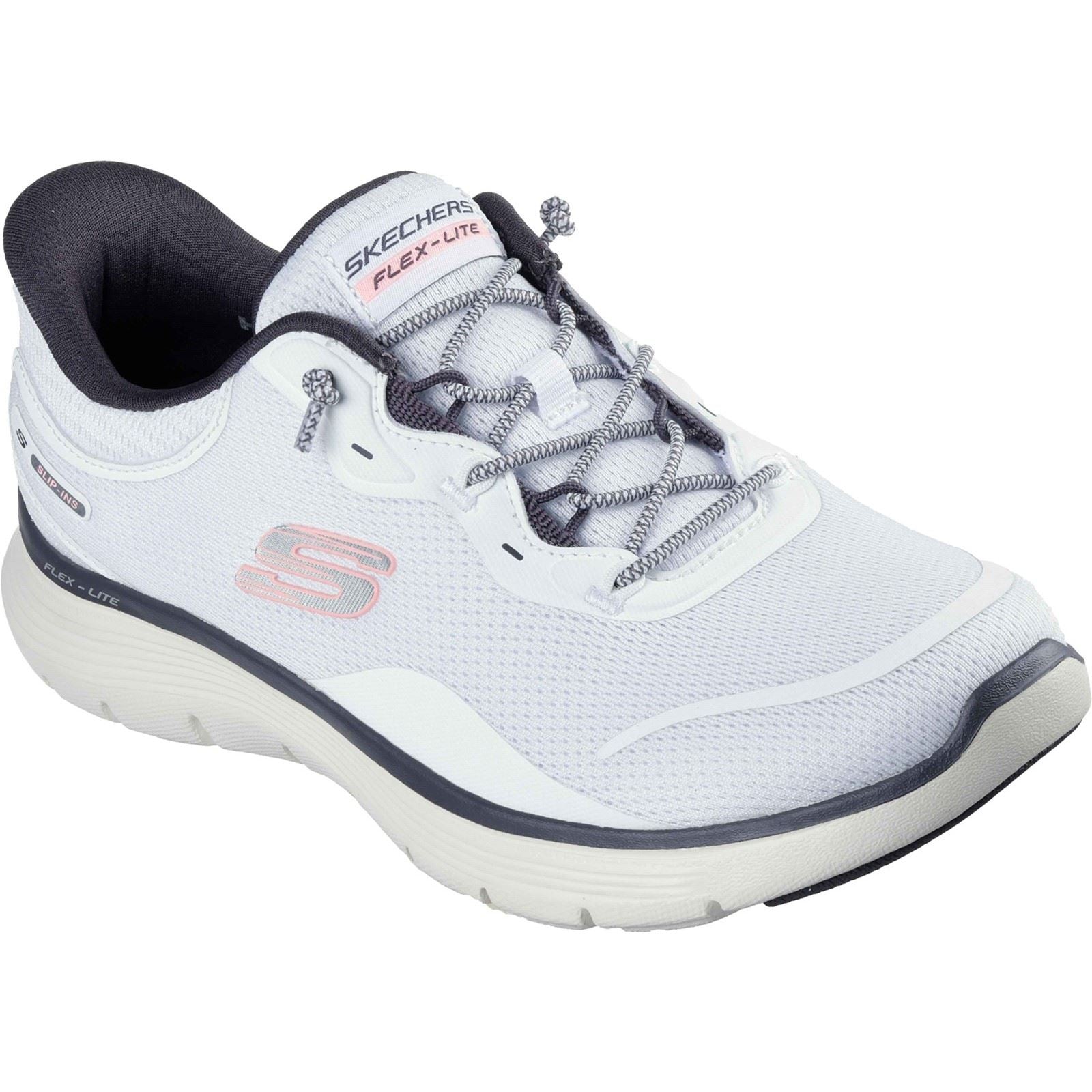 Skechers Flex Appeal 5.0 Easy Breezy Baskets Femme Blanches/Multi En Textile