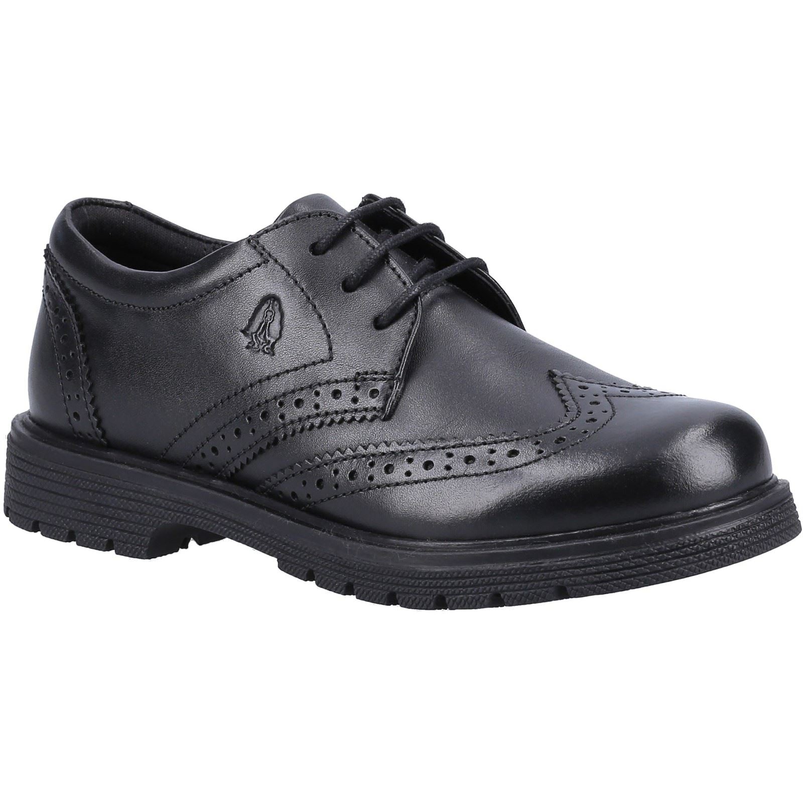 Hush Puppies SALLY SENIOR Chaussures Noires Pour Filles En Cuir
