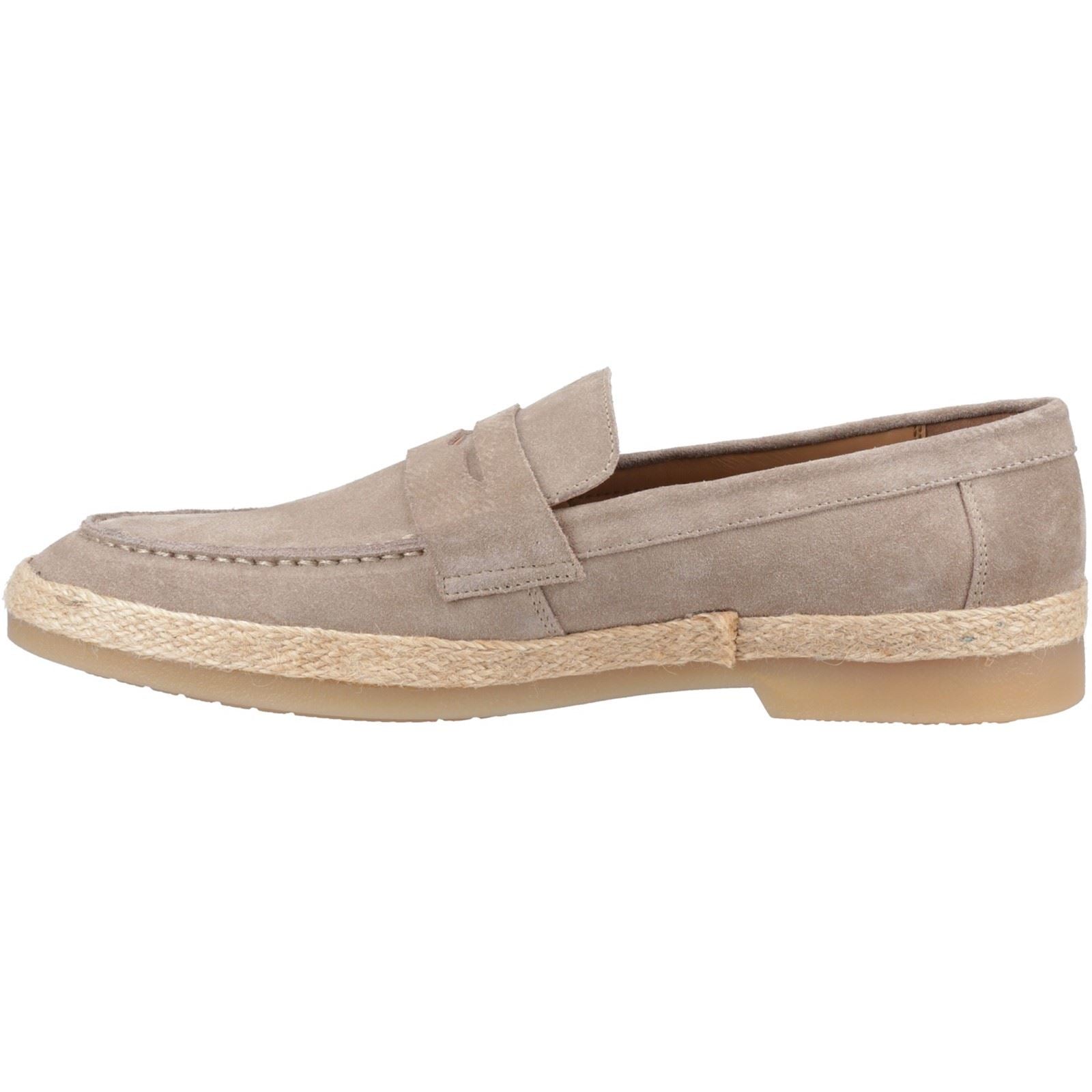 Hush Puppies Laurence Chaussures Mocassins Pour Homme En Daim De Couleur Taupe