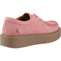 Hush Puppies Bridie Suede Chaussures Mocassins Roses En Cuir Pour Femmes