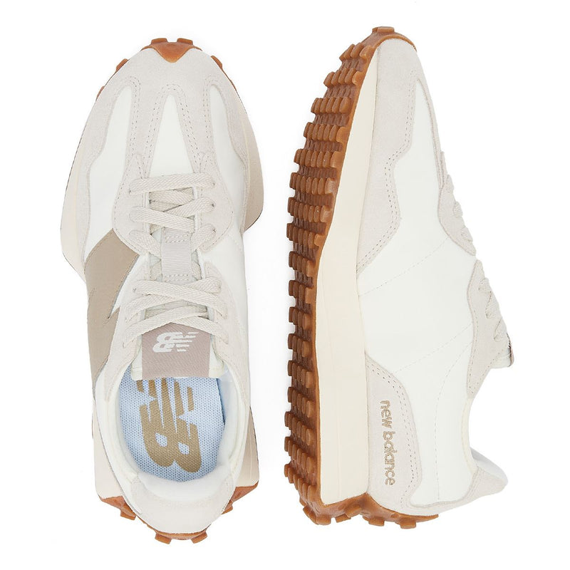 New Balance 327 Baskets Blanches En Bois Flotté