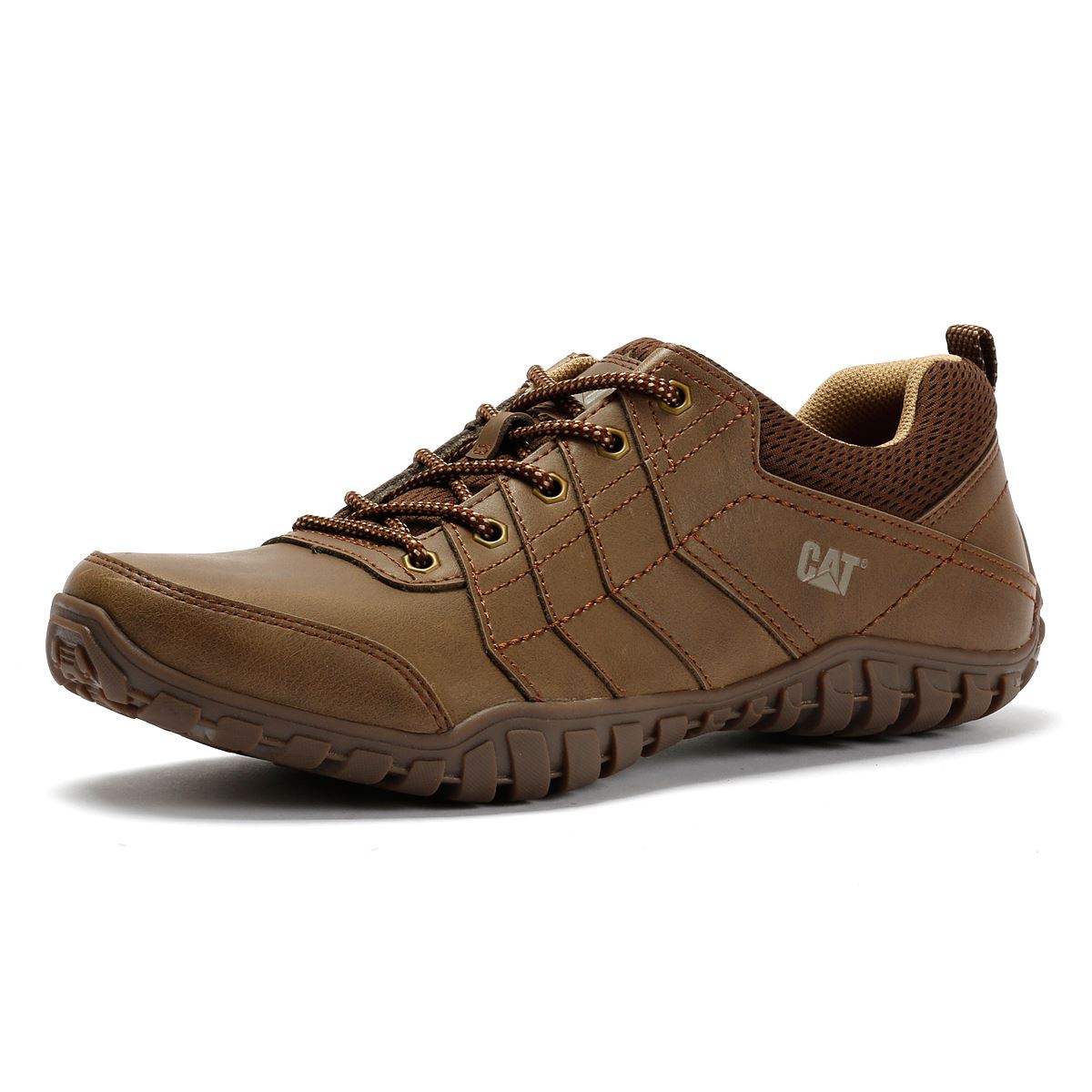 Caterpillar Instruct Chaussures À Lacets Beiges Pour Hommes Suede