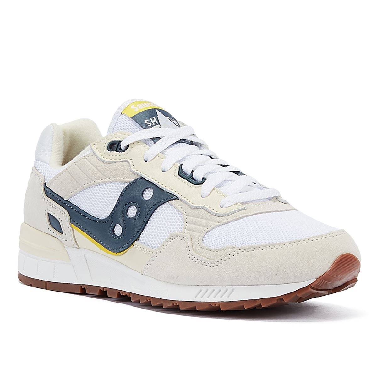 Saucony Shadow 5000 Baskets En Daim Blanc/Bleu
