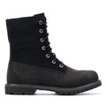 Timberland Warm Lined Waterproof Bottes Noires En Cuir Pour Femmes
