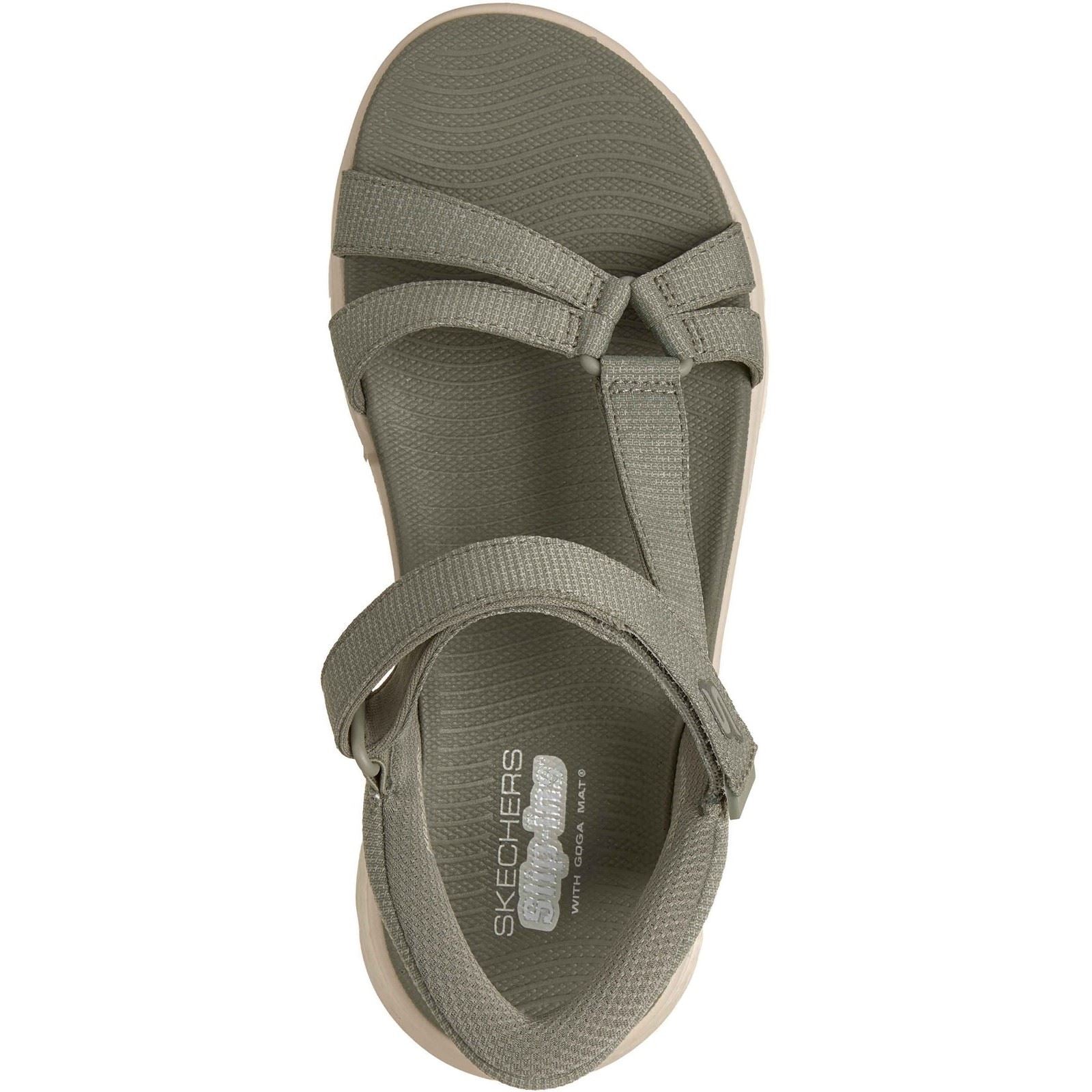Skechers GO WALK Flex Illuminate Sandales Sage En Textile Pour Femmes