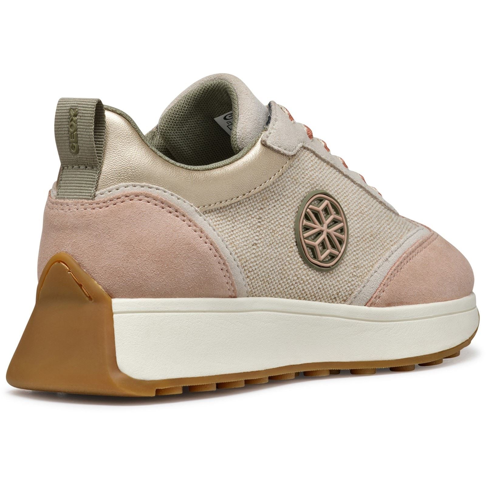 Geox D AMABEL Sneakers En Polyuréthane Synthétique Pour Femme Couleur Sable Clair/taupe Clair