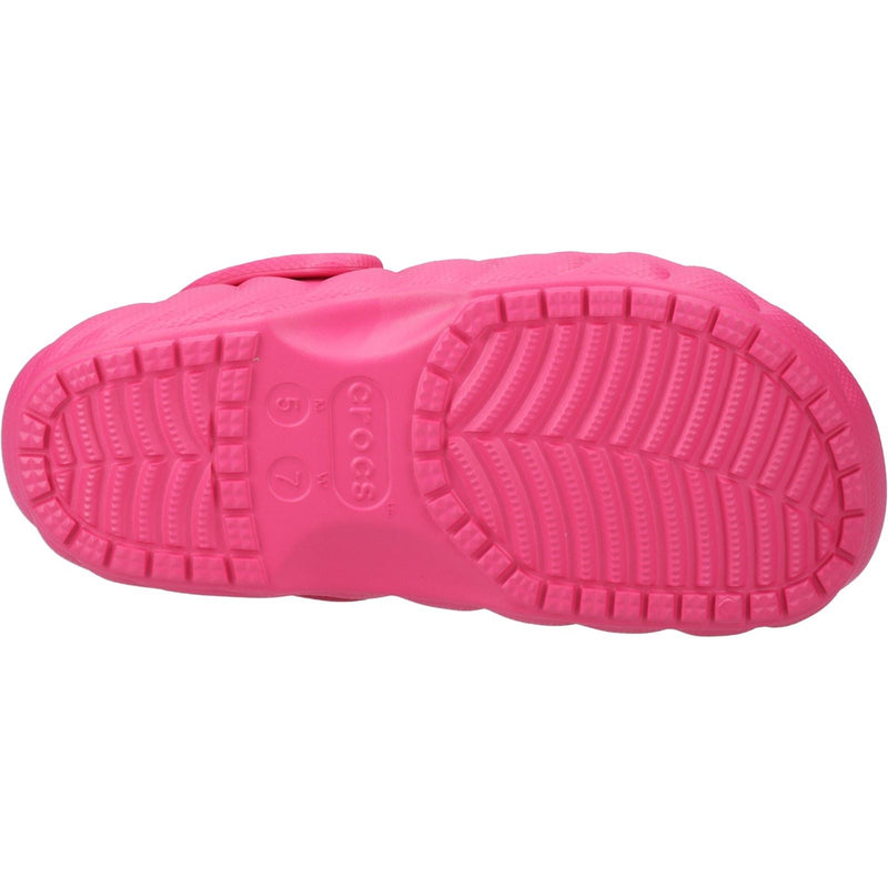 Crocs Classic Lined Overpuff Sabots pour Femmes en Thermoplastique couleur fruit du dragon