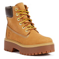 Timberland Bottes Pour Femmes En Nubuck Marron Avec Plateforme Premium De 6 Pouces